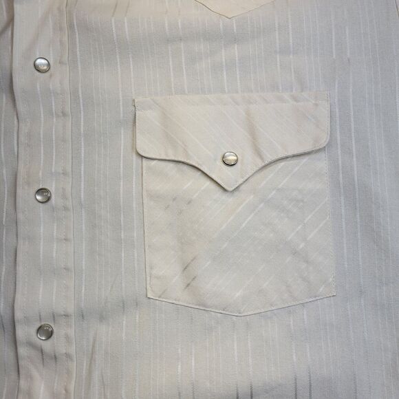 Ranch and Town Vtg Panhandle Slim Pearl Snap Long Slv Western Shirt Sz 16.5x36 - Picture 10 of 10